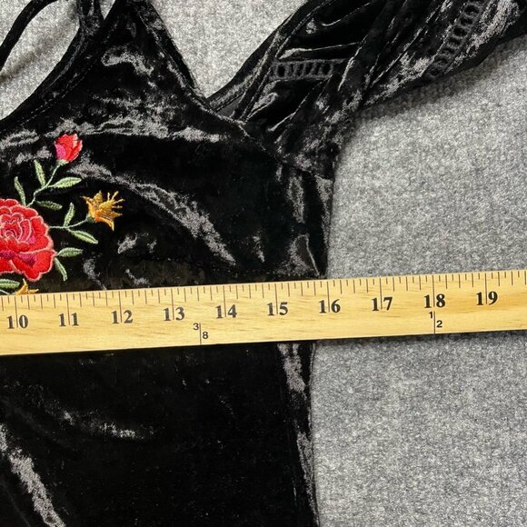 Disney Wear Girls Coco Dress Black Velvet Cold Shoulder Costume S - Picture 6 of 7